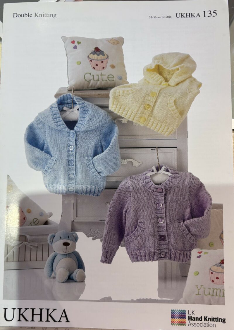 Knitting Pattern - Baby - Double Knit - Jackets & Waistcoat