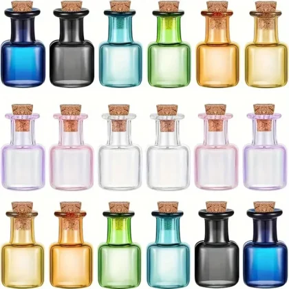 Mini Coloured Glass Bottles