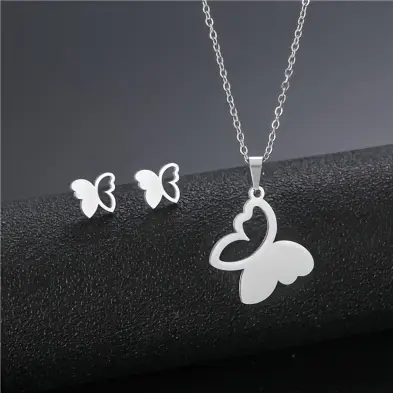 Necklace & Earing Sets in Gift Box - Stainless Steel - Various Designs